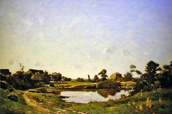 Almoço ao lado da piscina de Henri Joseph Harpignies