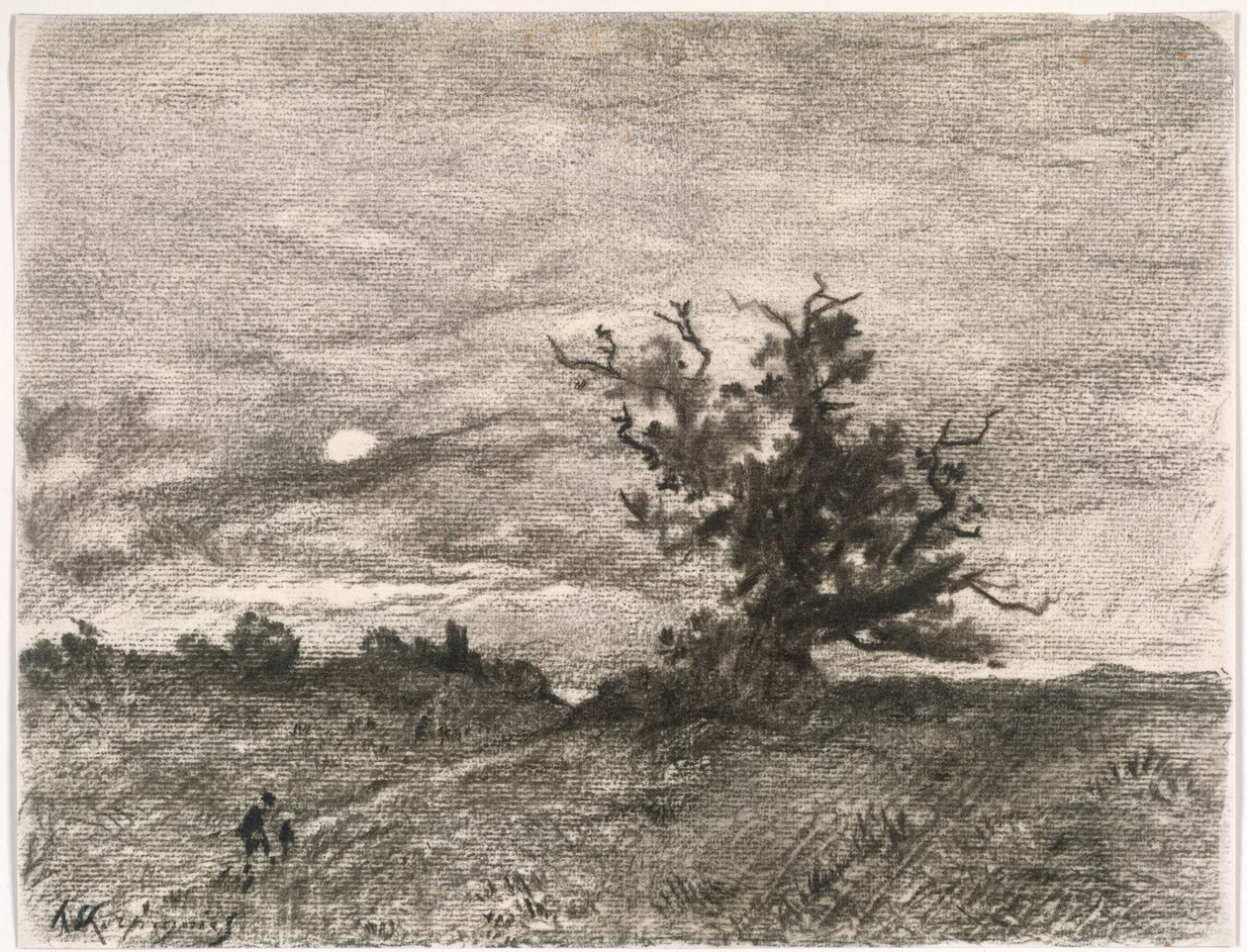 Paisagem ao luar de Henri-Joseph Harpignies