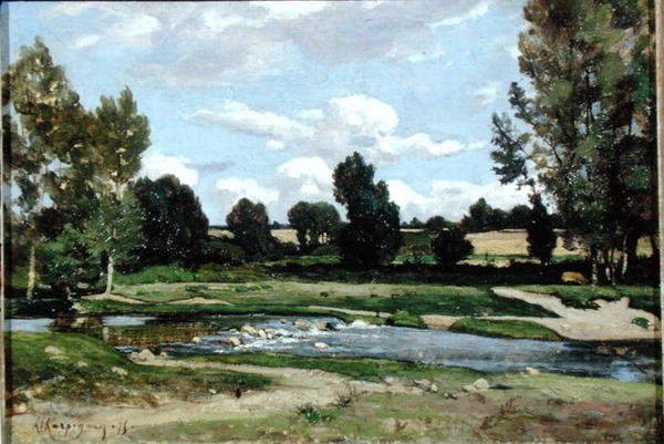 O rio (óleo sobre tela) de Henri Joseph Harpignies