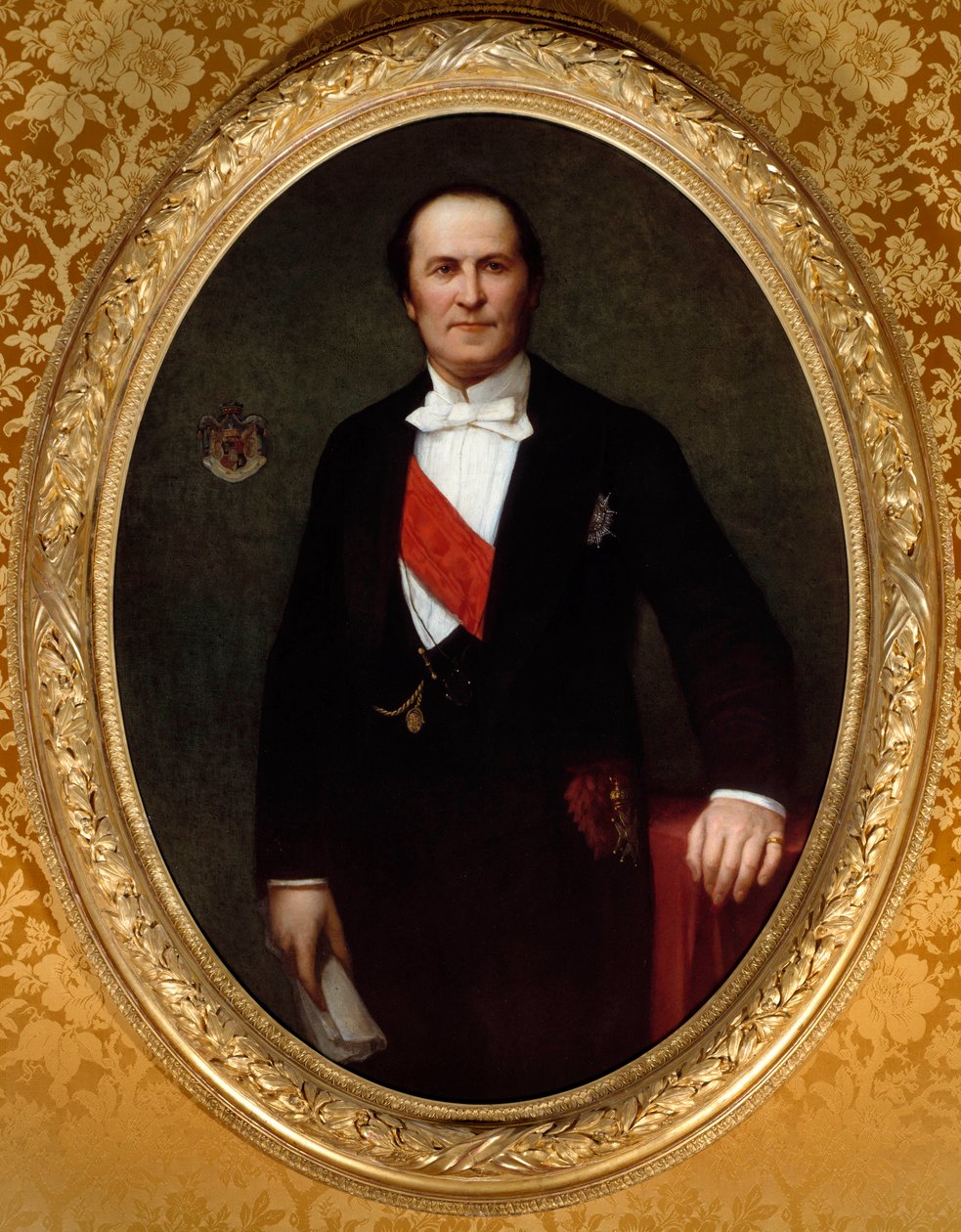 Retrato do Barão Eugene-Georges Haussmann, Prefeito de Paris (1809-1891)" Ele esteve na origem das grandes obras de renovação da cidade de Paris sob o Segundo Império. Pintura de Henri Lehmann (Karl Ernest (Ernst) Rudolf Heinrich Salem dit) (1814-1882) de Henri Lehmann