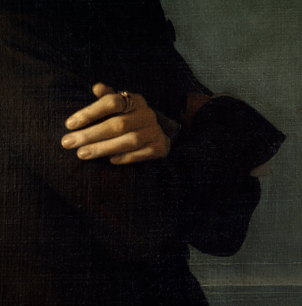 Retrato de Franz Liszt (1811-1886), compositor e pianista húngaro (1839). Detalhe das mãos. Pintura de Henri Lehmann (Karl Ernest (Ernst) Rudolf Heinrich Salem dit) (1814-1882). Paris, Musee Carnavalet. de Henri Lehmann
