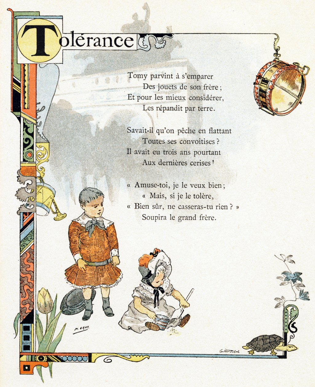 Ilustração para "Alphabet of good examples", c.1890 (gravura) de Henri (1858 1924) Gray
