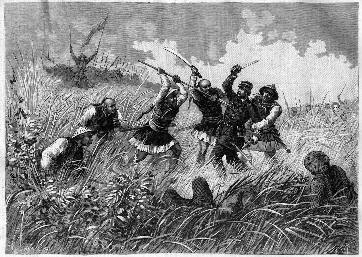Conquete du Tonkin (atual Vietnã) - Morte do Comandante Henri Riviere (1827-1883), 19 de maio de Henri (after) Meyer