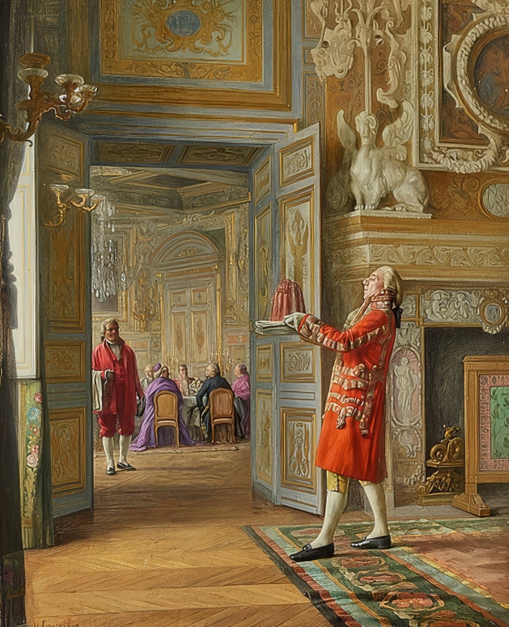 No Vaticano: a sobremesa é servida de Henri Adolphe Laissement