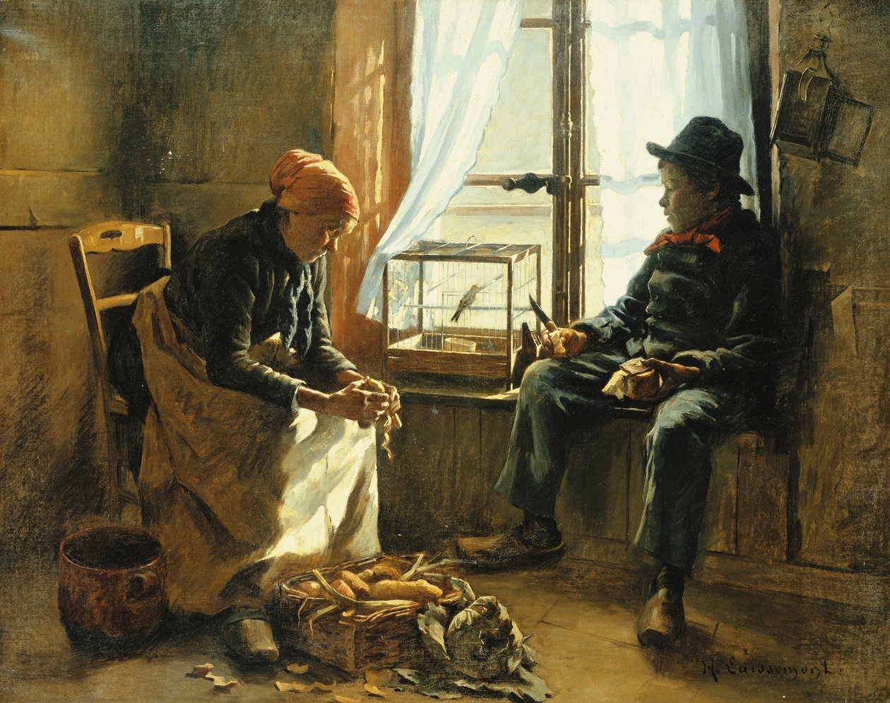 Sol de inverno; Sol de inverno, de Henri Adolphe Laissement