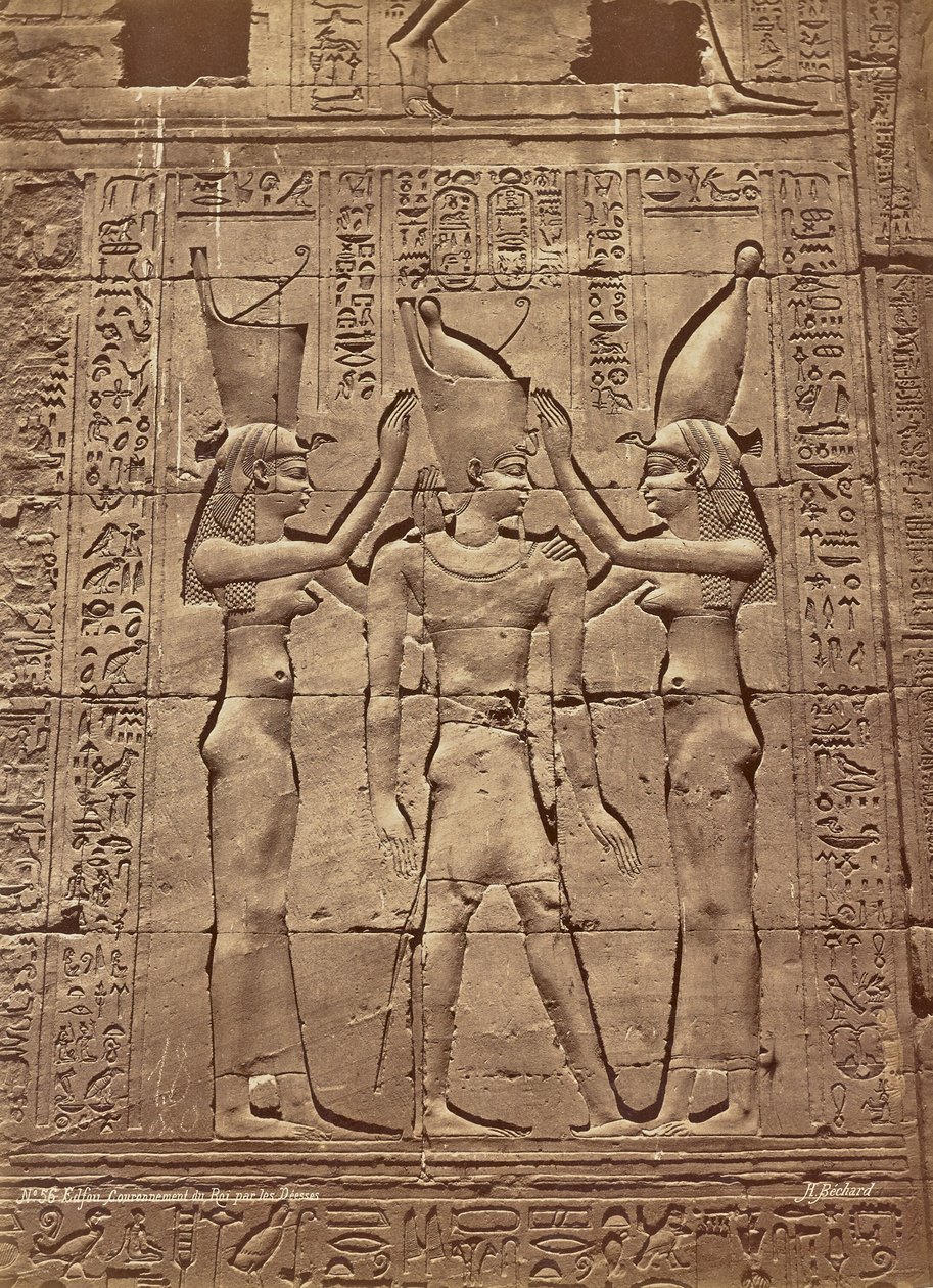 Edfu Coroação do Rei por Désses de Henri Béchard