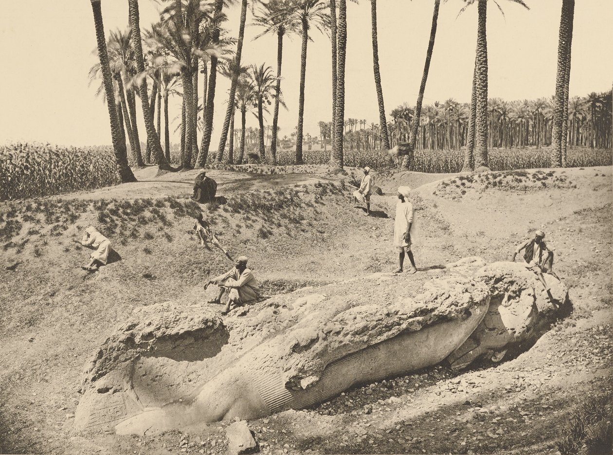 Estátua de Sesostris reclinado (Saqqara) de Henri Béchard