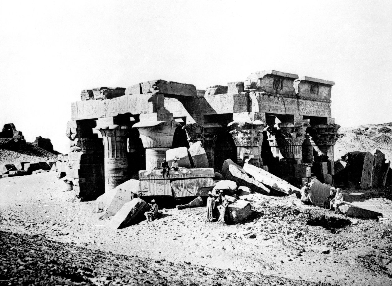 Templo de Ombos, Nubia, Egito, 1887 de Georges Henri Bechard