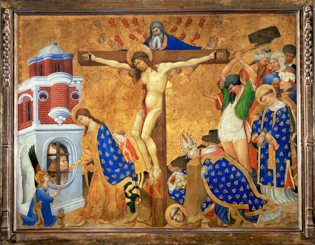 Altar de São Denis: Comunhão e martírio ... de Henri Bellechose