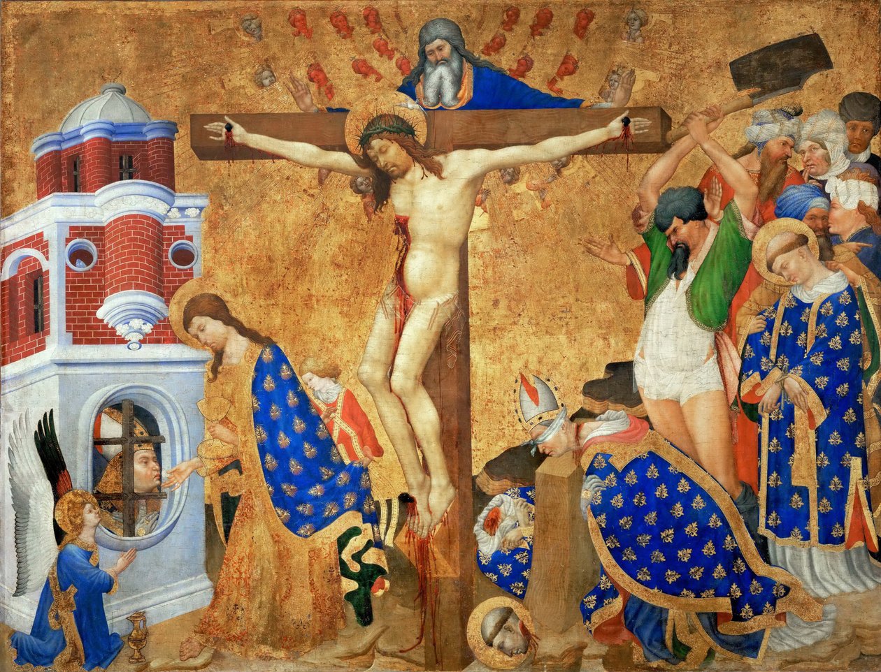 A Última Comunhão e Martírio de Saint Denis, 1415-1416 de Henri Bellechose