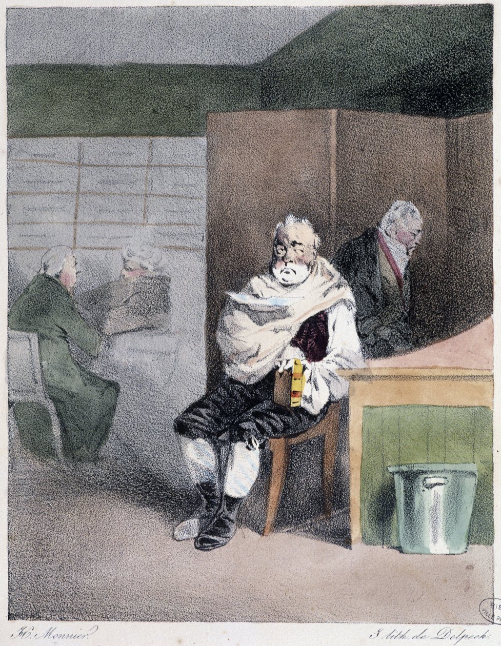 Sous chef - em "Administrative mores" de Henri Monnier de Henri Bonaventure Monnier