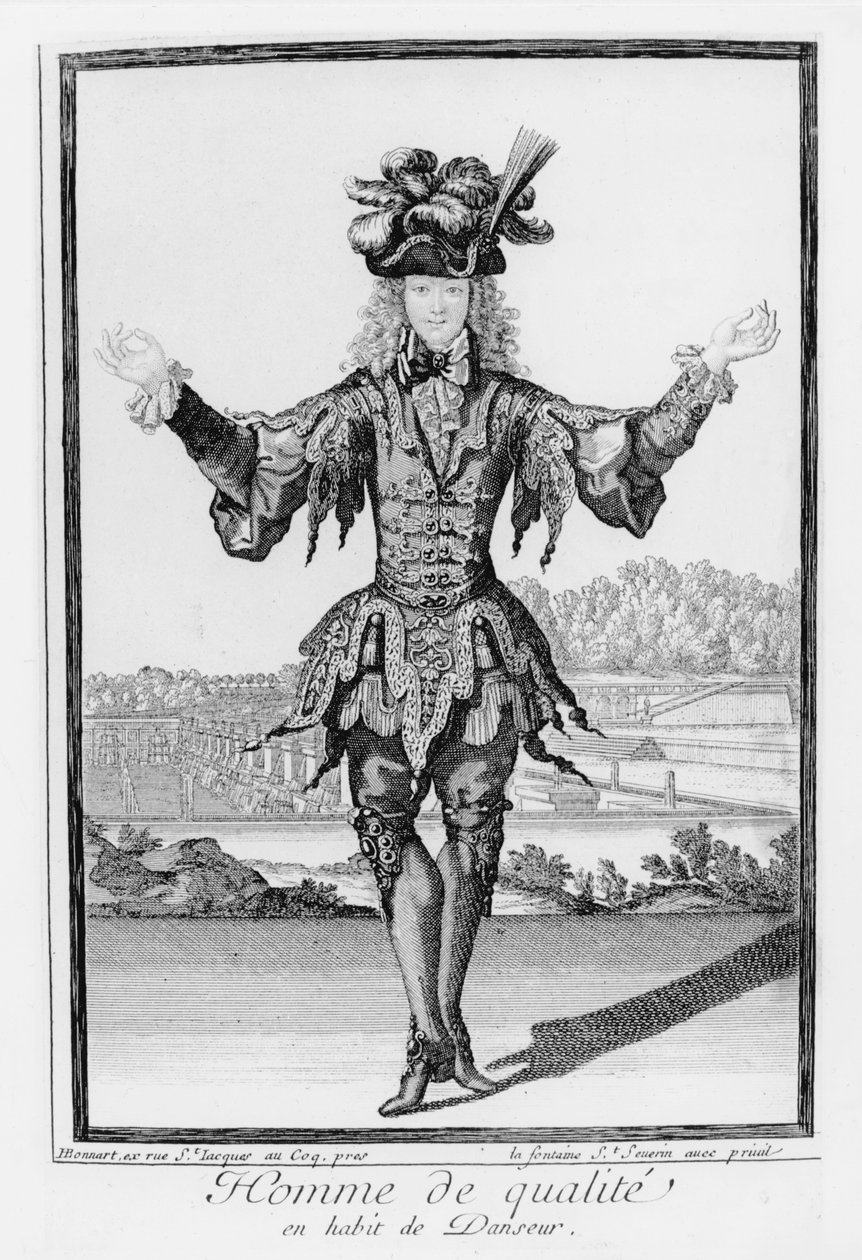 Homem de qualidade, vestido de dançarino de Henri Bonnart