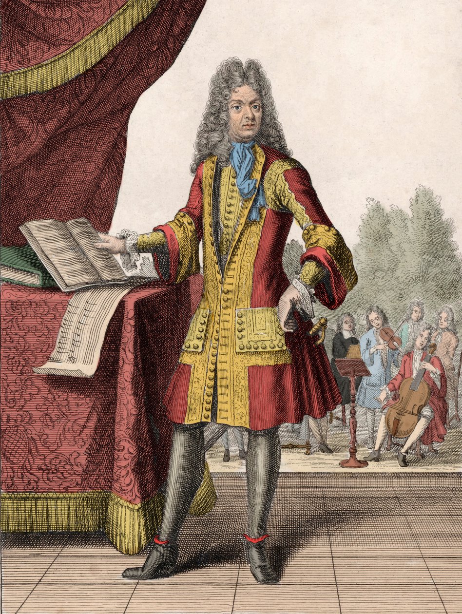 Retrato de Jean-Baptiste Lully (1632-1687) de Henri Bonnart
