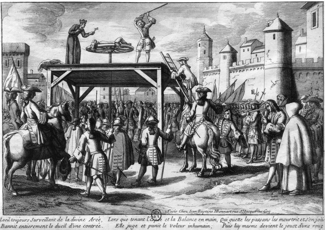 A tortura na roda de Henri Bonnart