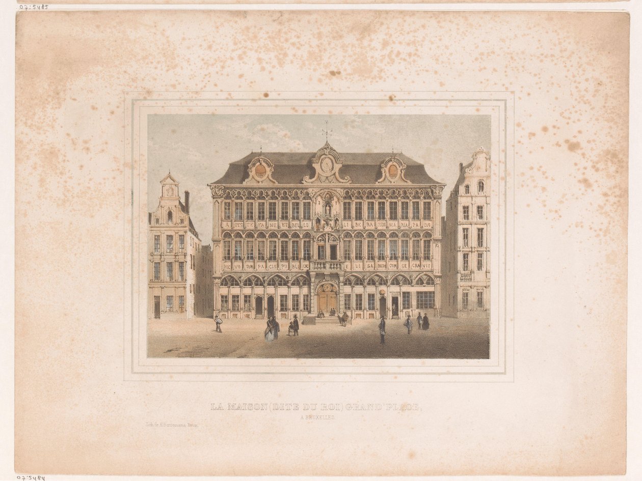 Gezicht na Maison Grand Place em Bruxelas A casa (conhecida como do rei) Grand