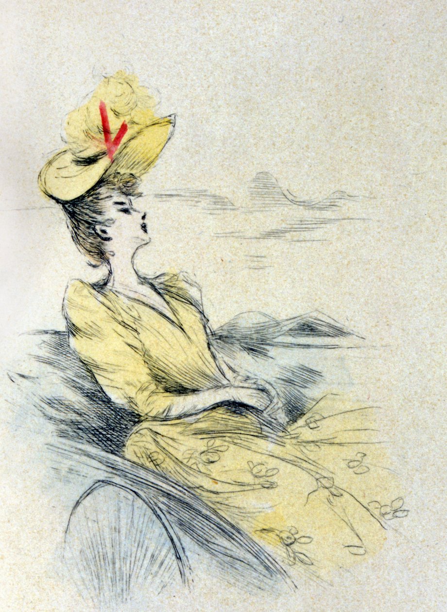 Uma mulher a sonhar de Henri Boutet