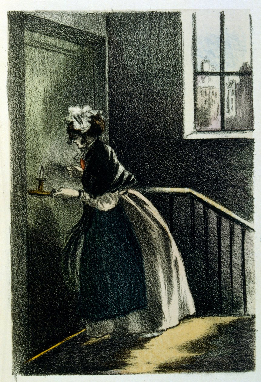 Ilustração de Henri Boutet, para "O Manchon de Francine", de Louis-Henri Murger, também conhecido como Henri Murger; (1822-1861), romancista e poeta francês. de Henri Boutet