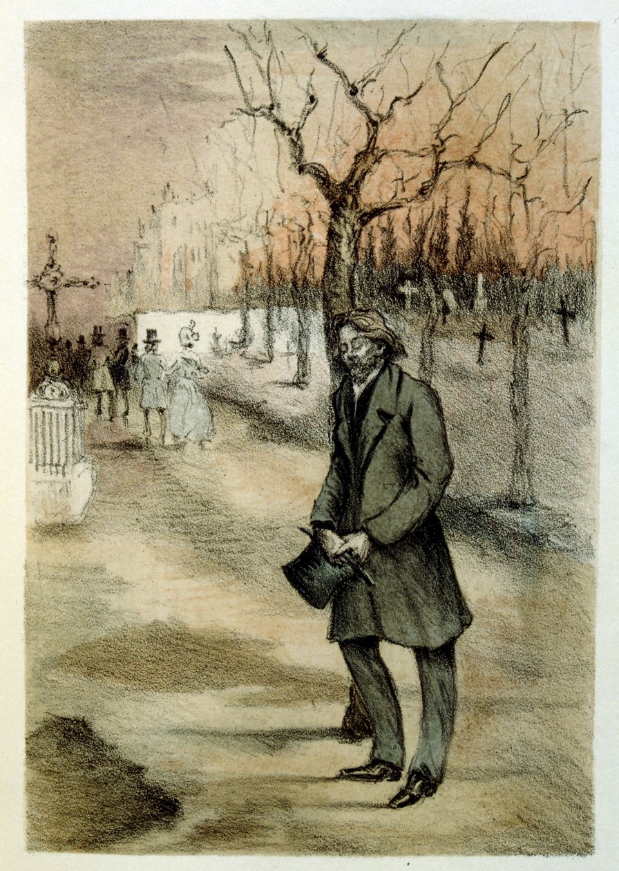 Ilustração de Henri Boutet, para "O Manchão de Francine", de Louis-Henri Murger, também conhecido como Henri Murger; (1822-1861), romancista e poeta francês. de Henri Boutet