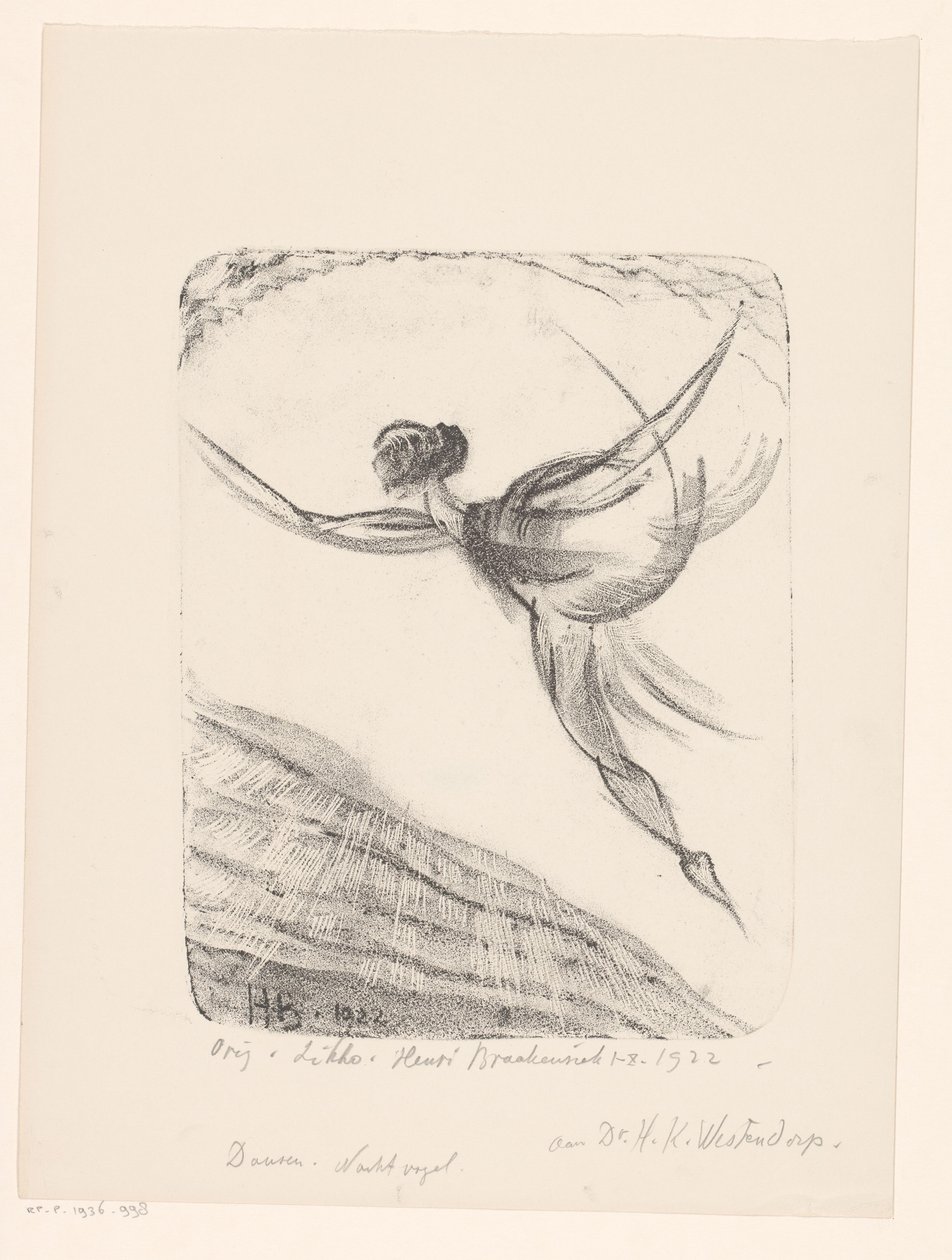 Dançar. Pássaro noturno (título original no objeto) de Henri Braakensiek (signed by artist)