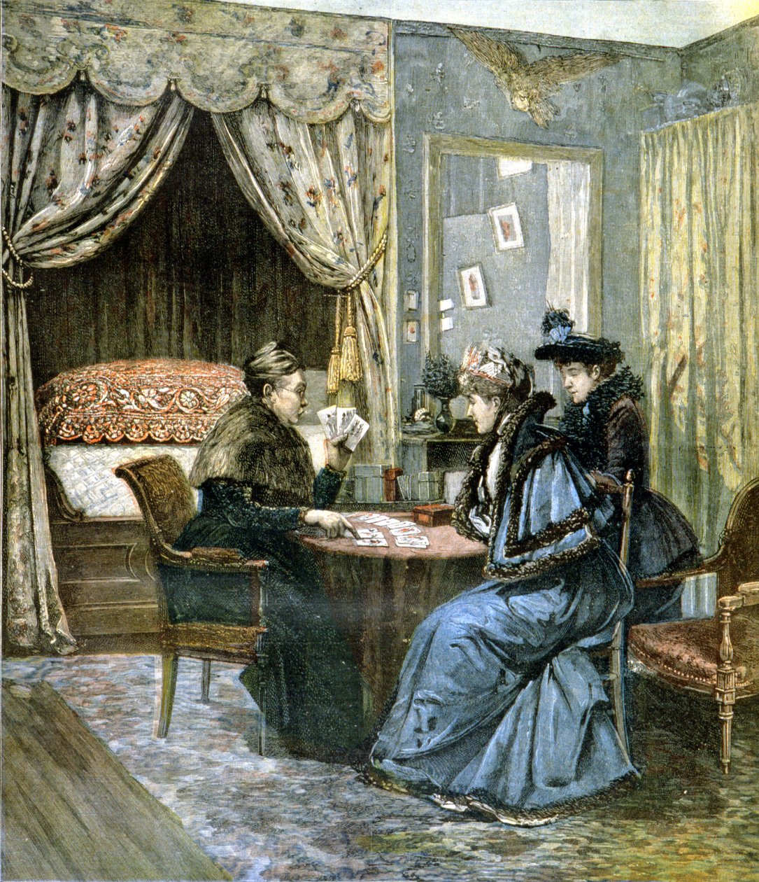 Os atiradores de cartas - da pintura de H. Cain, no "Le Petite Journal". de Henri Cain
