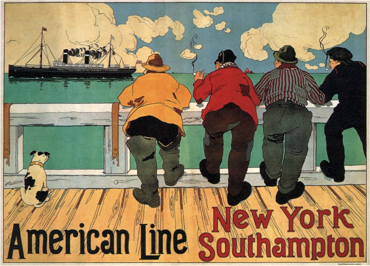Linha Americana, 1900 de Henri Cassiers