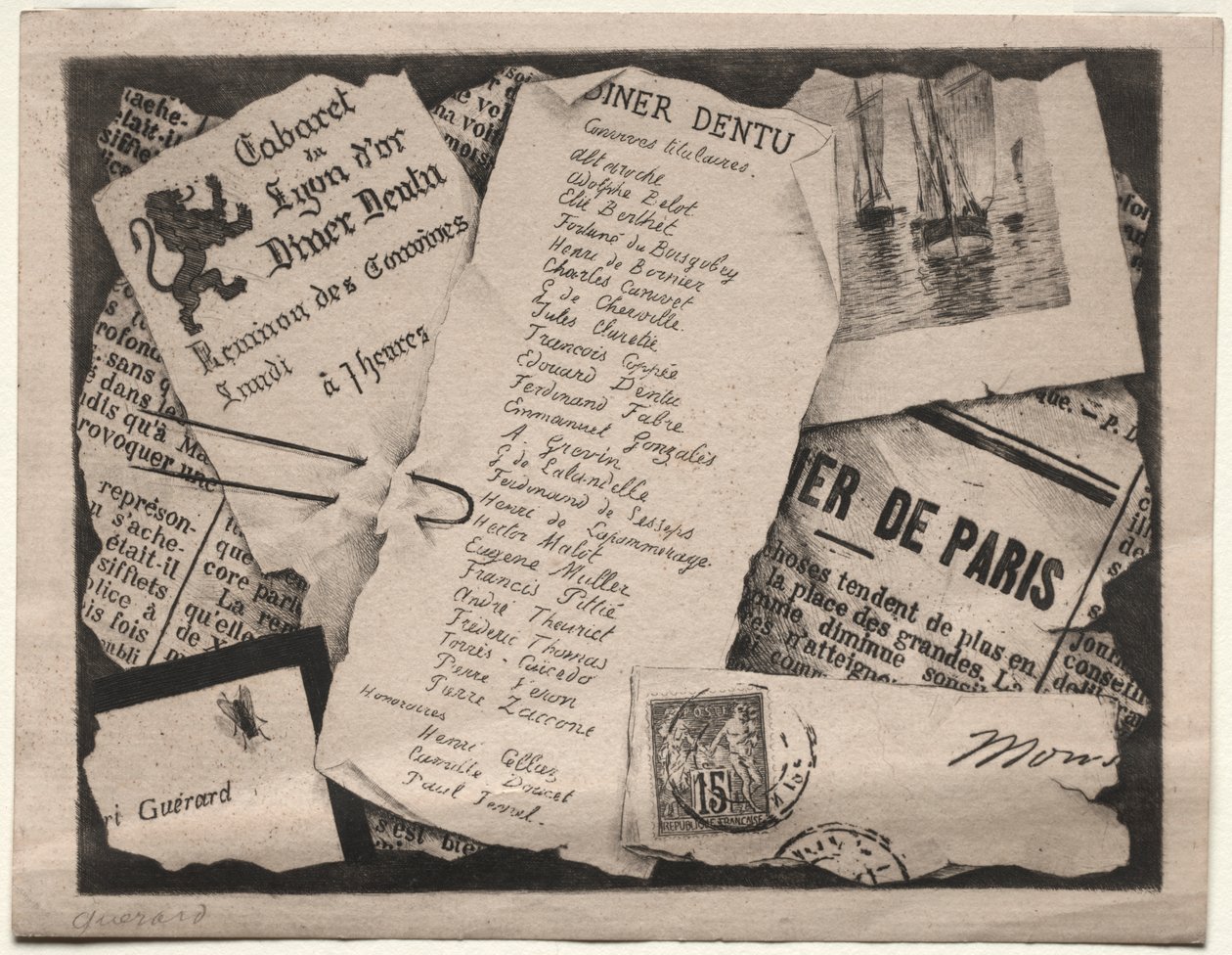 Convite para jantar de Henri Charles Guérard
