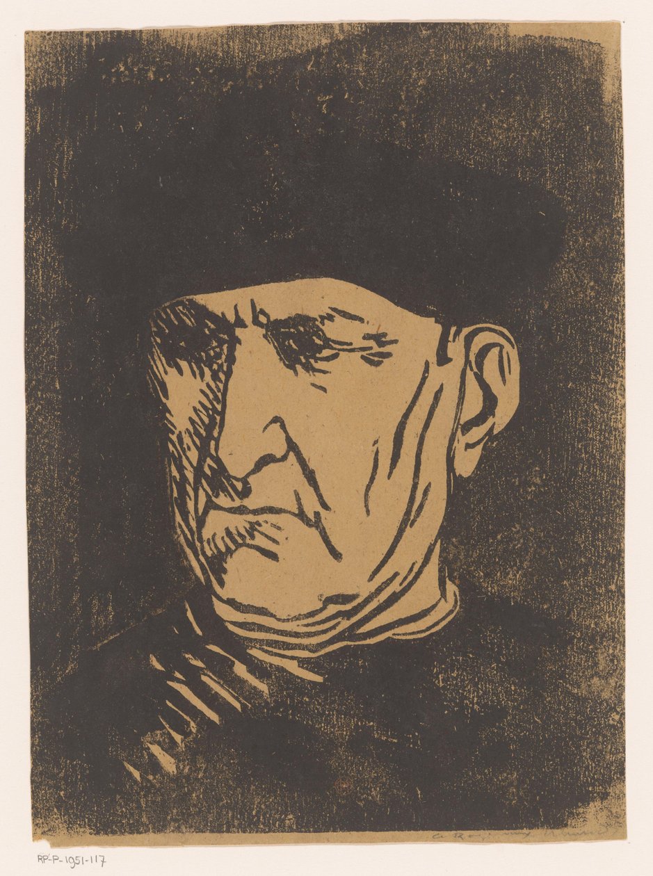 Chefe de um clérigo de Henri Charles Guérard