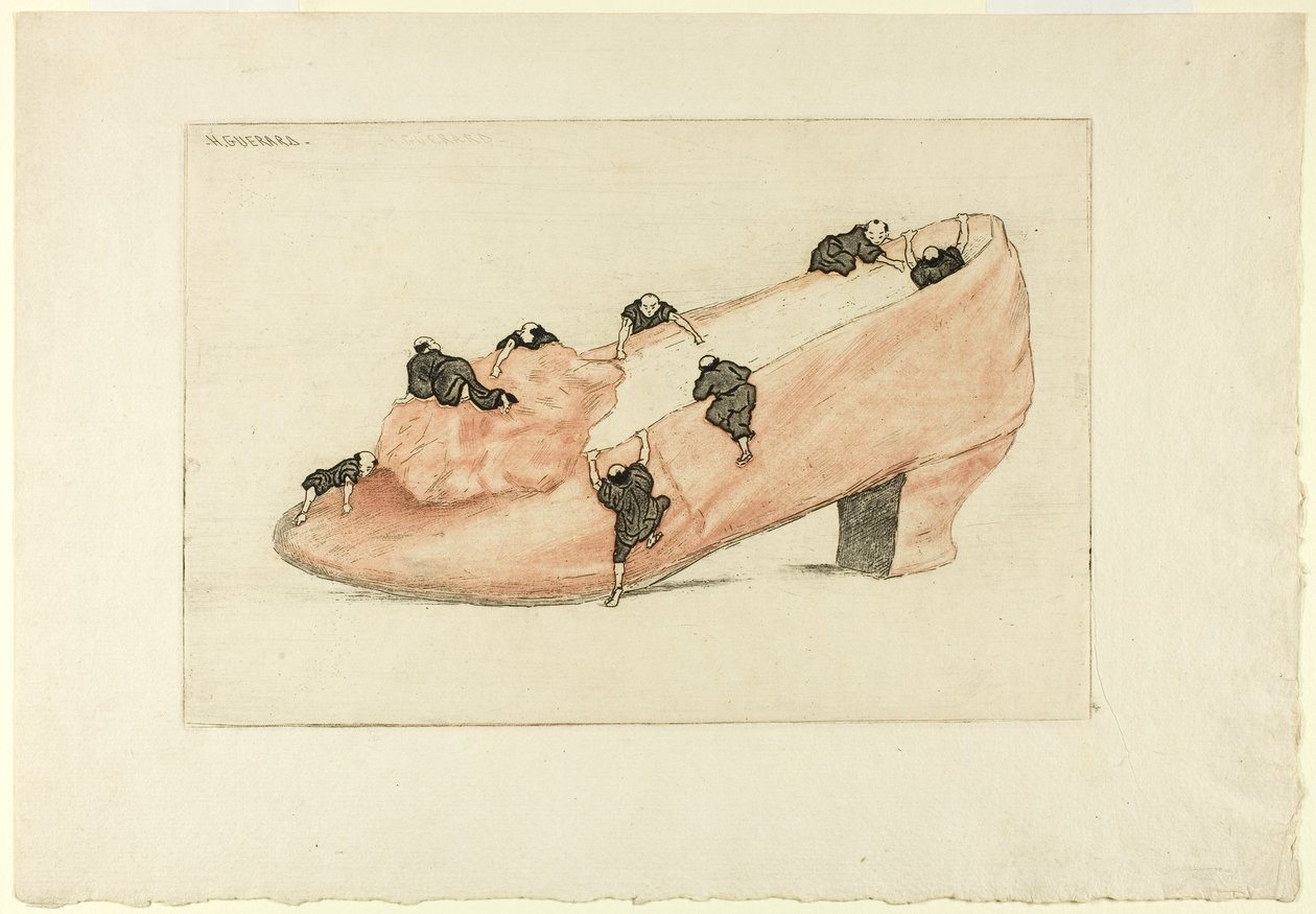 O assalto do sapato, 1888 de Henri Charles Guérard