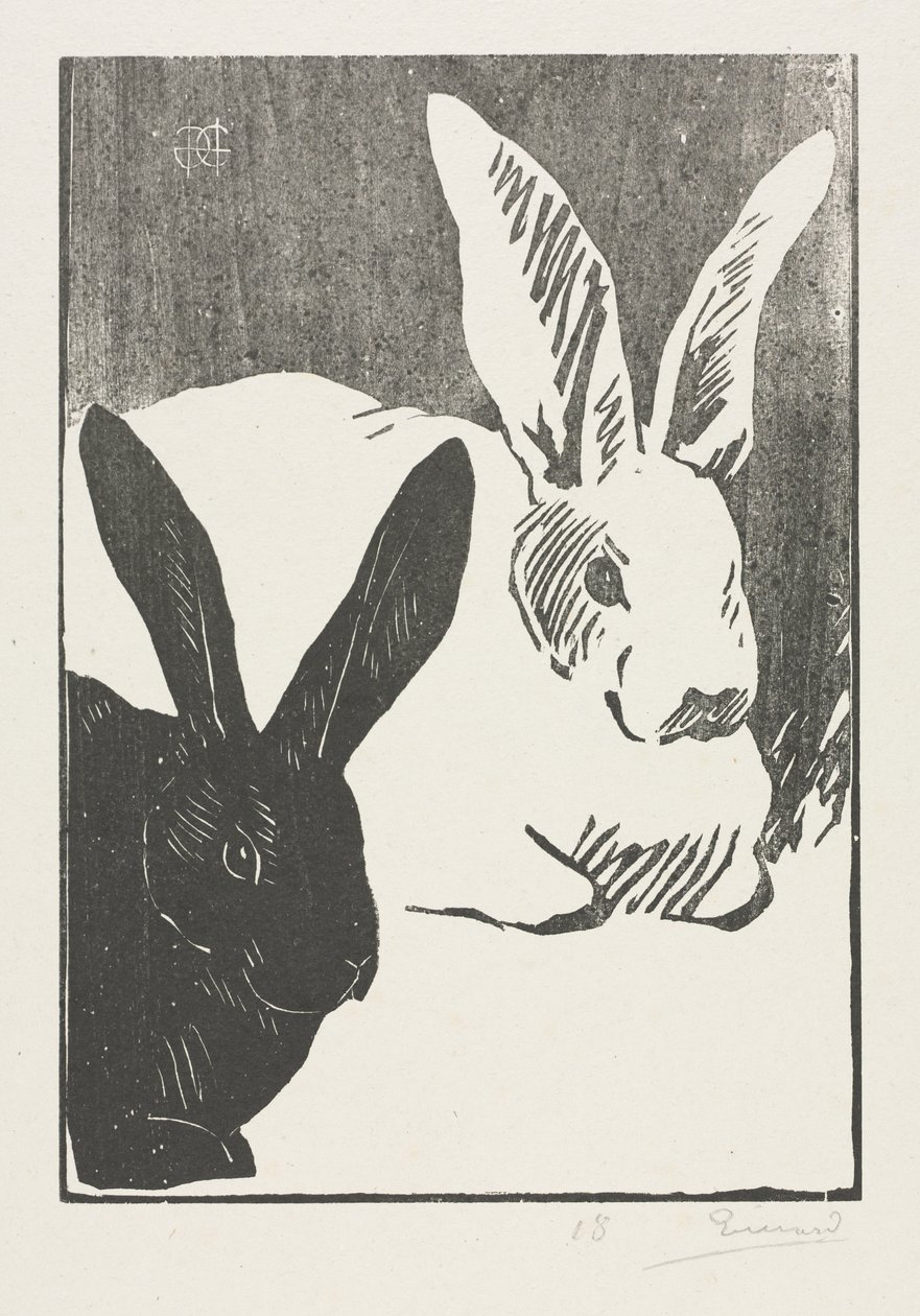 Os coelhos de Henri Charles Guérard