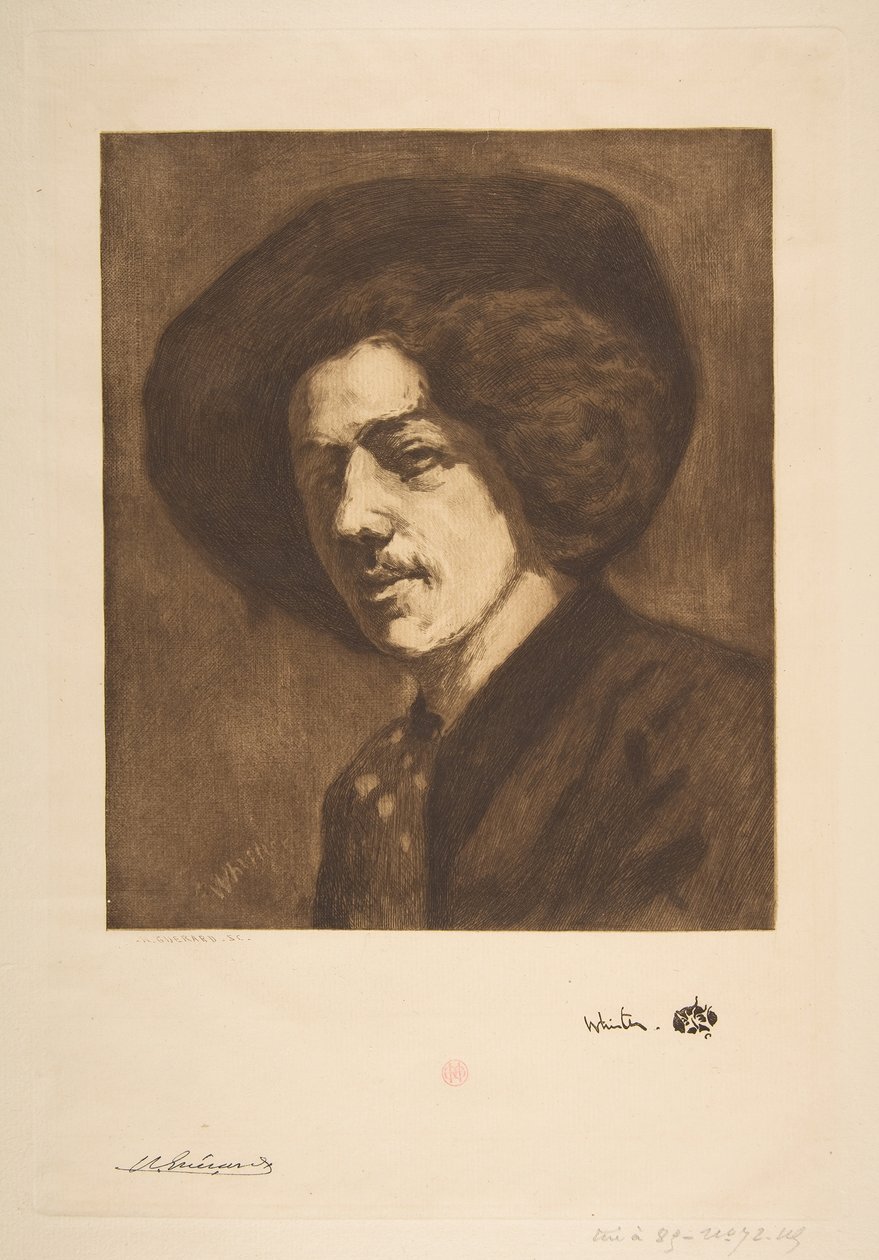 Retrato dos assobiadores de si mesmo, 1888. de Henri Charles Guérard