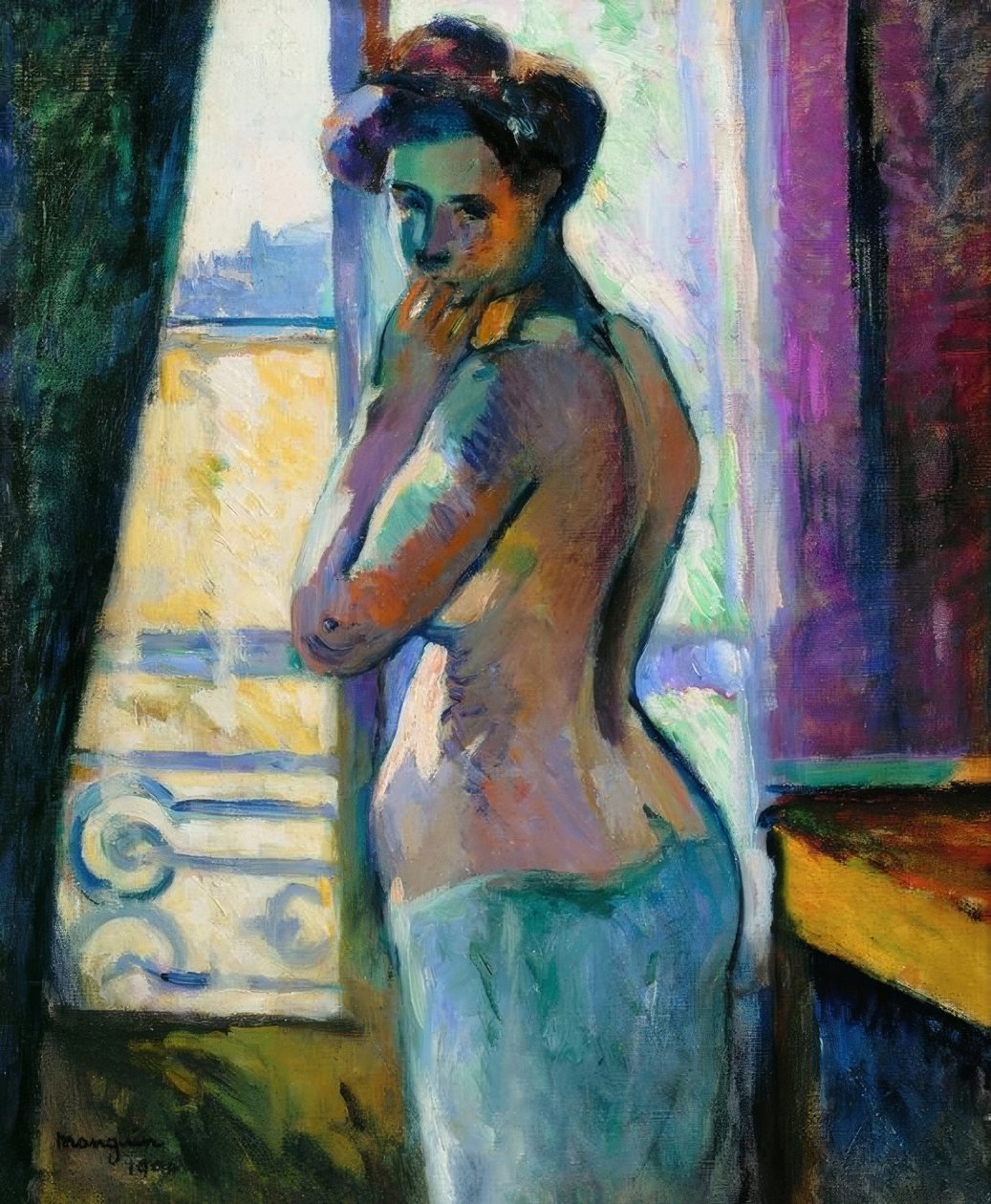 Em frente à janela, rue Boursault de Henri Charles Manguin