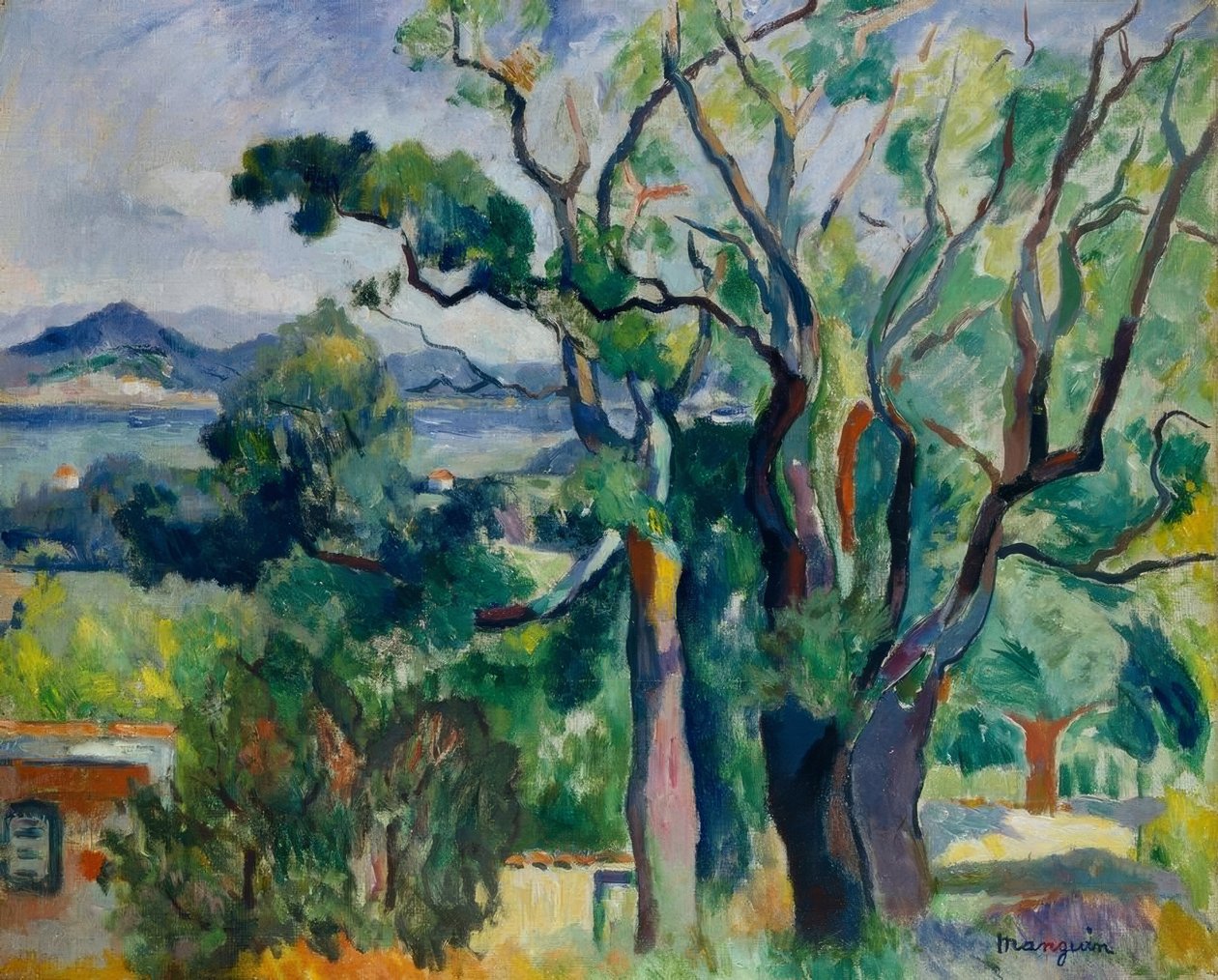 A baía de Saint-Tropez de Henri Charles Manguin
