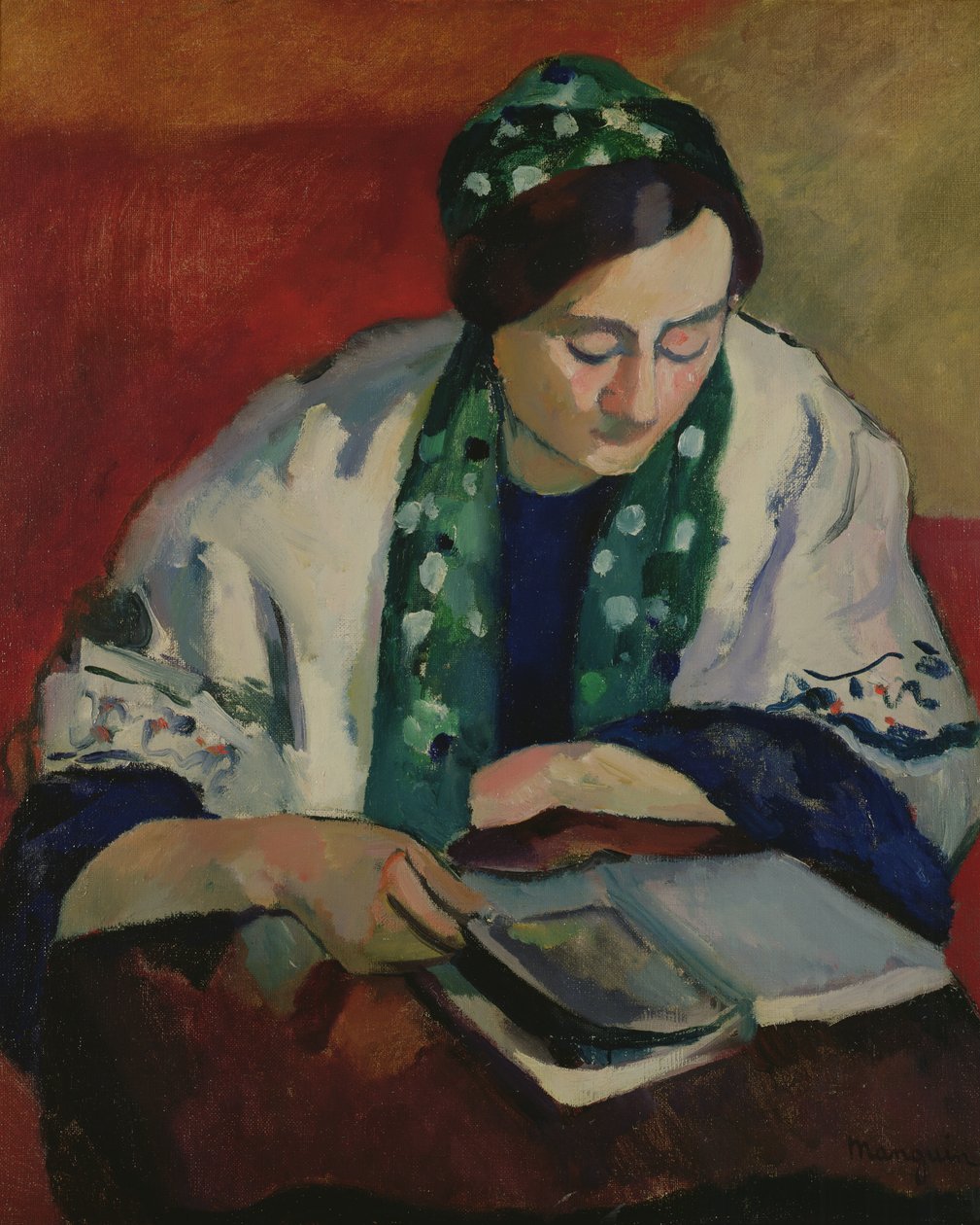 O leitor no boletim verde de Henri Charles Manguin
