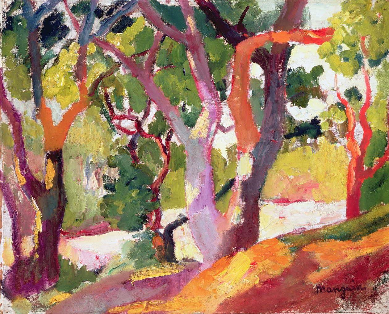 Árvores (óleo sobre tela) de Henri Charles Manguin