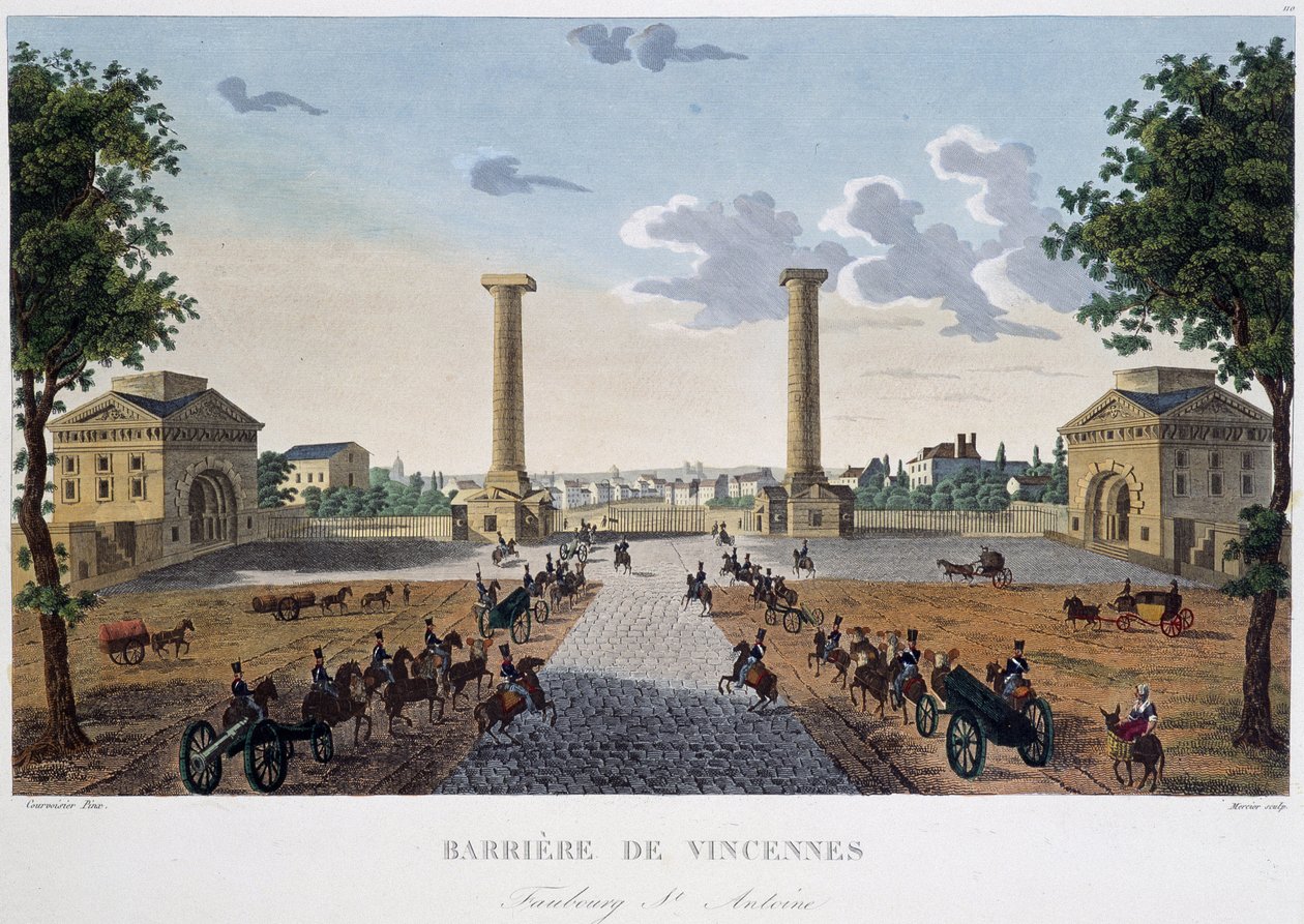 A barreira de Vincennes - em "Vues de Paris de Henri Courvoisier Voisin