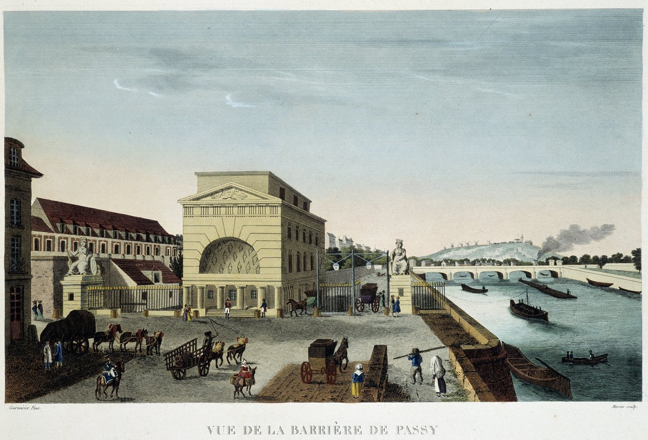 Barrière de Passy - in "Vue de Paris en 1810: les barriers de Paris" de Courvoisier, de Henri Courvoisier Voisin