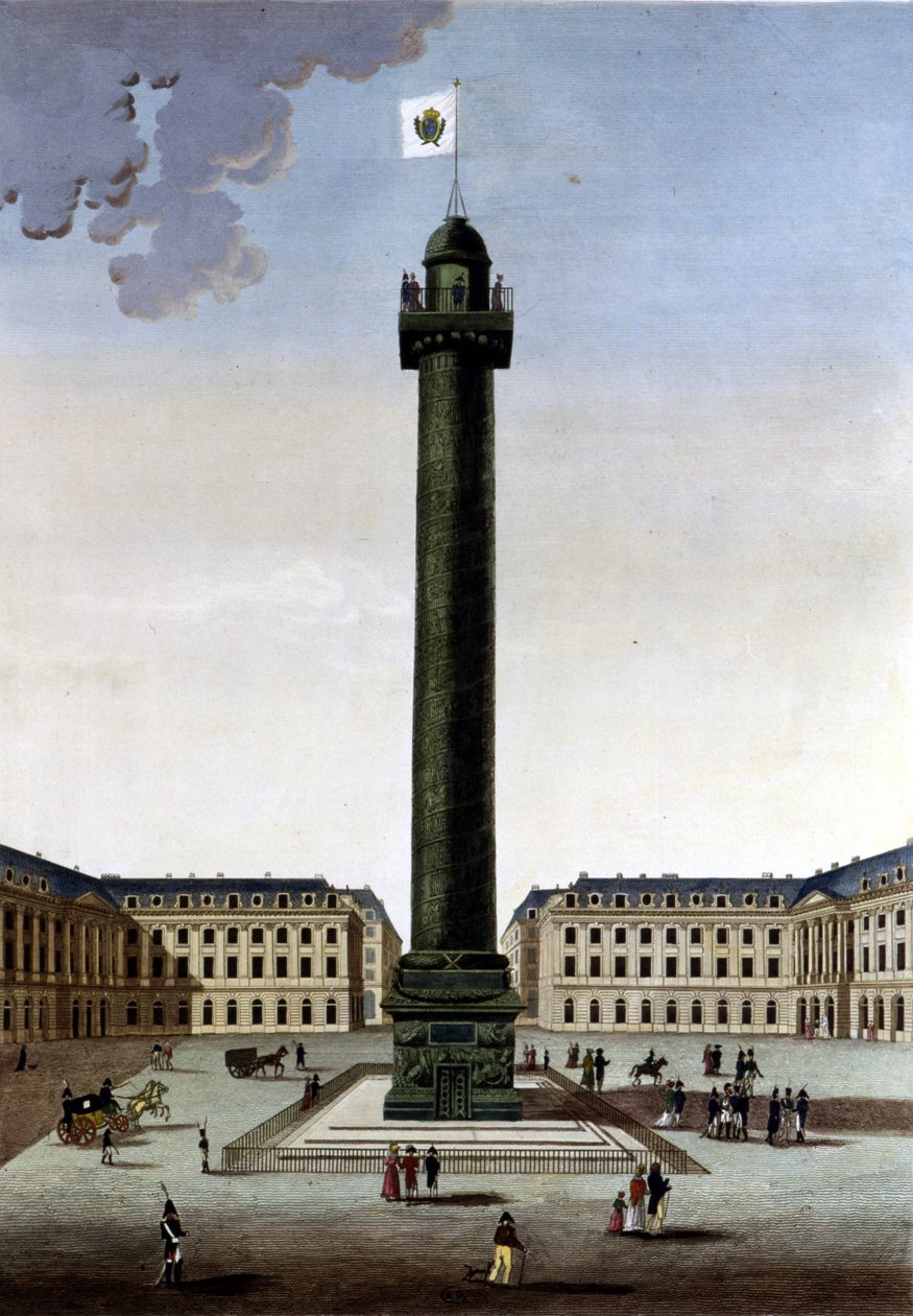 Place Vendôme - em "Views of Paris" por Courvoisier de Henri Courvoisier Voisin