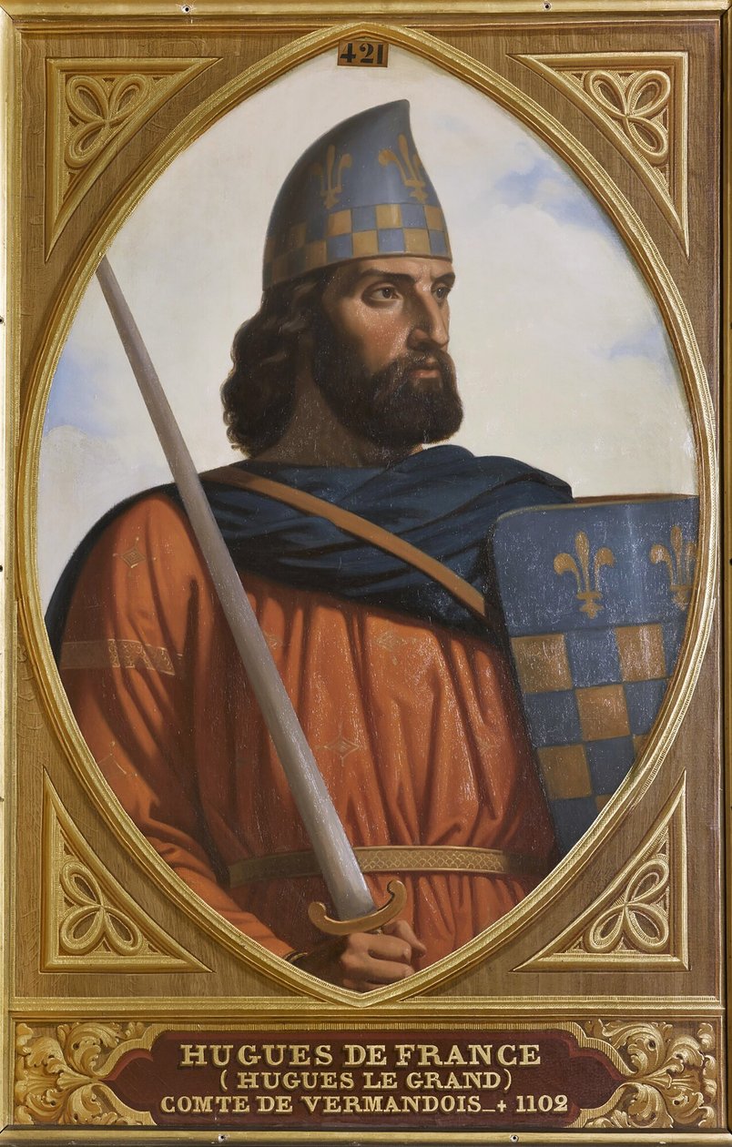 Hugo I, Conde de Vermandois 1057-1101, década de 1840. de Henri Decaisne