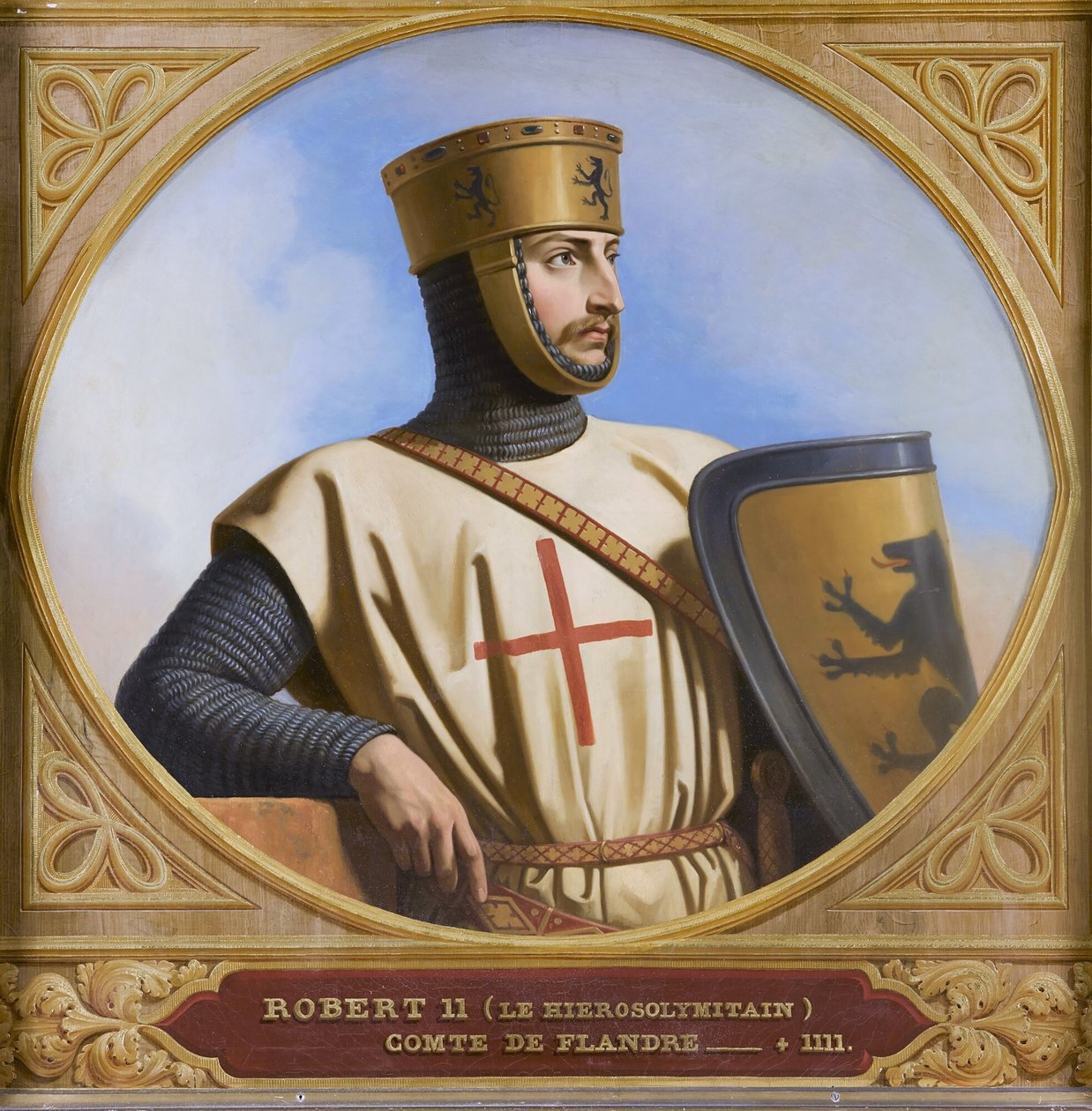Roberto II de Jerusalém, 1843. de Henri Decaisne