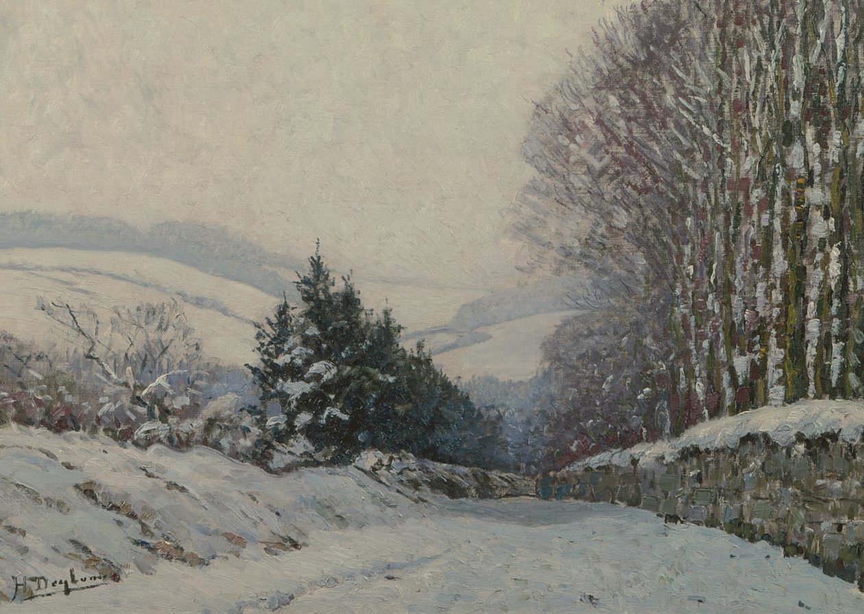 Paisagem de inverno de Henri Deglume