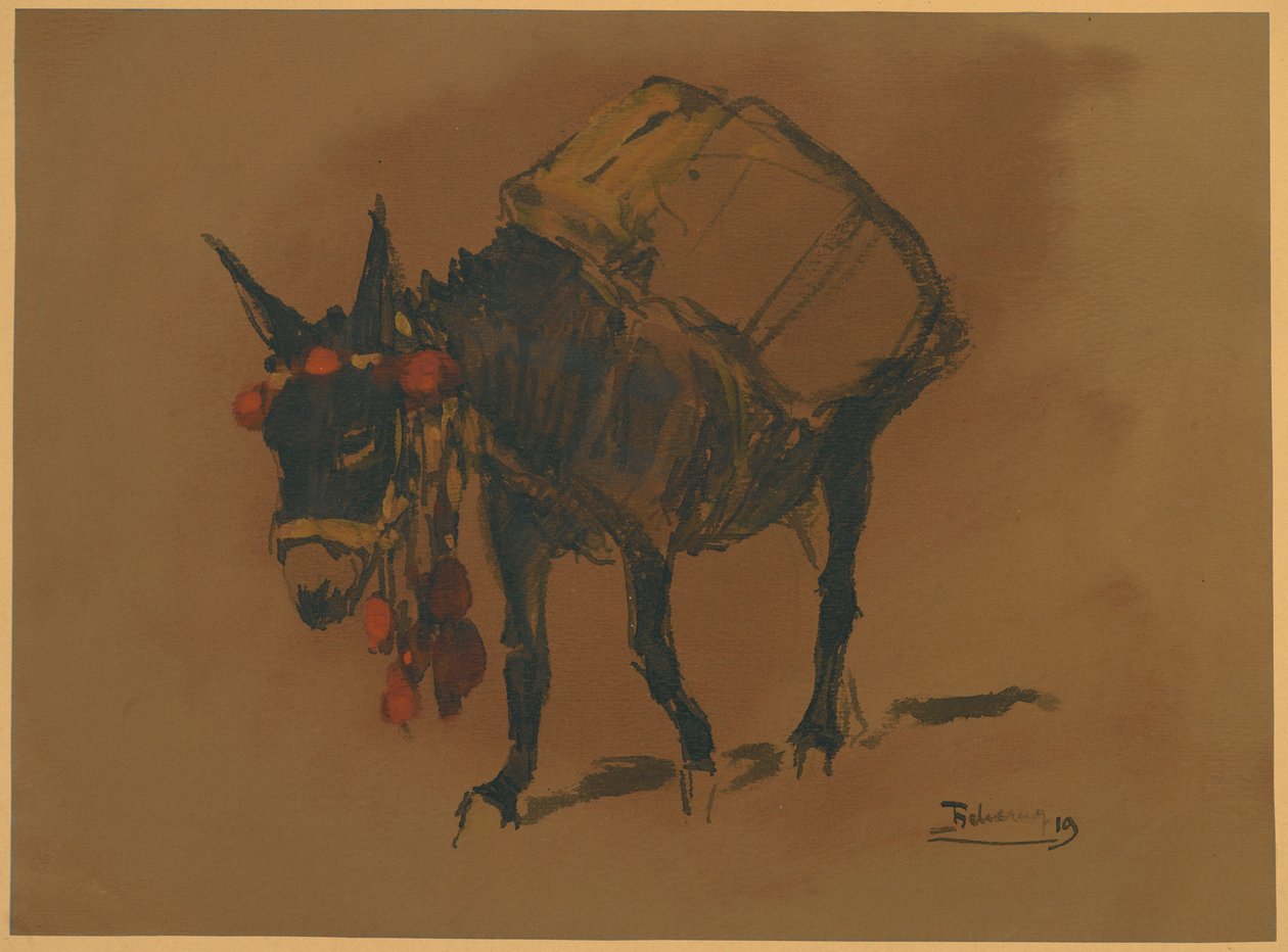 O burro (wc no papel) de Henri Deluermoz