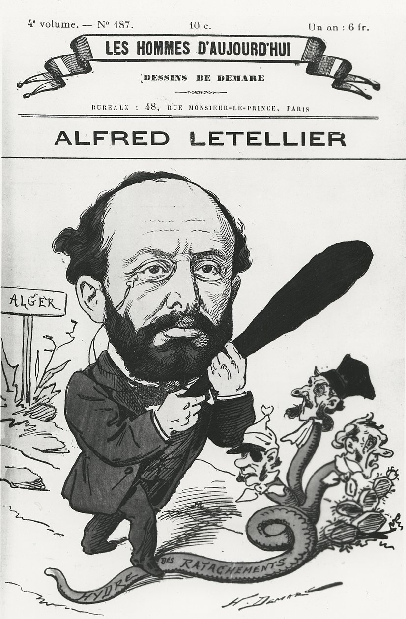 Caricatura de Alfred Letellier, de &39;Men of Today&39; de Henri Demare