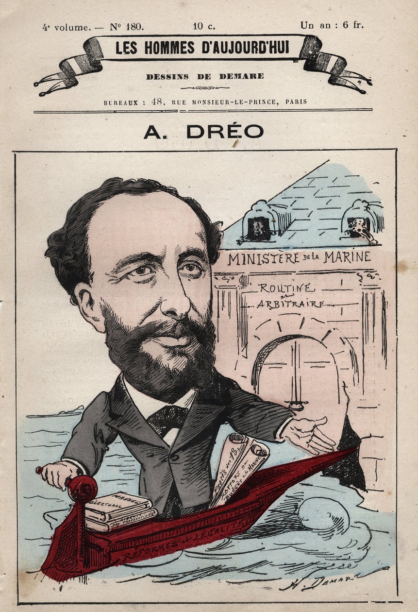 Desenho animado de Amaury Dreo 1829-1882 de 