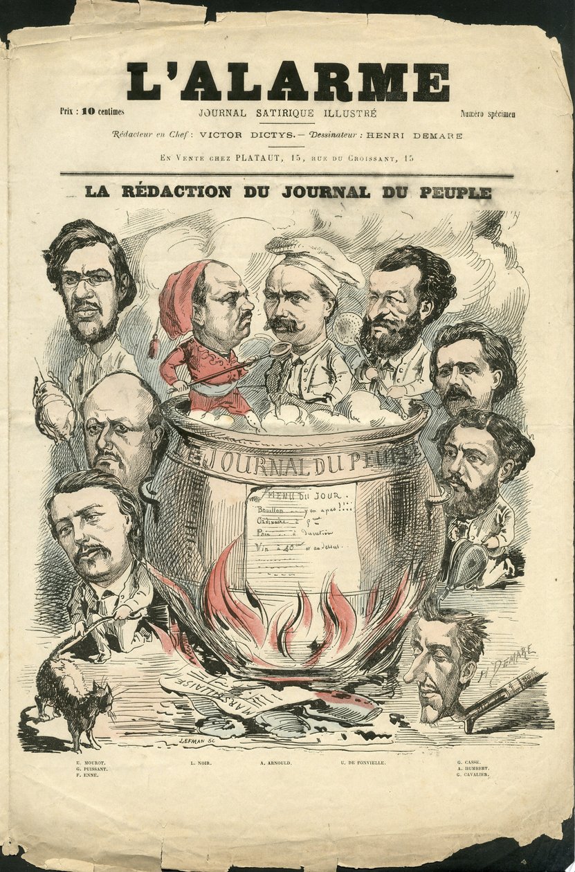 Ilustração de Henri Demare (1846-1888) para a capa do L