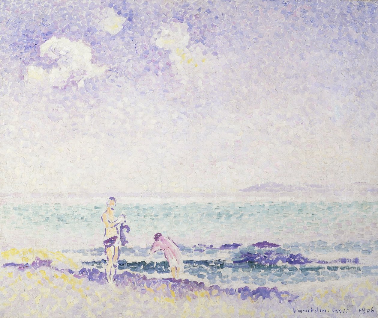 Banhistas; Banhistas, 1906 de Henri Edmond Cross