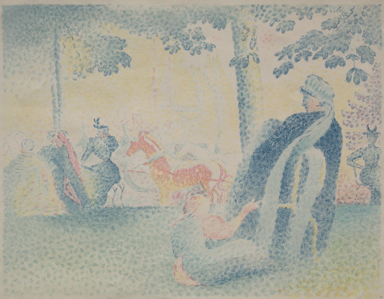 No Parque. de Henri Edmond Cross