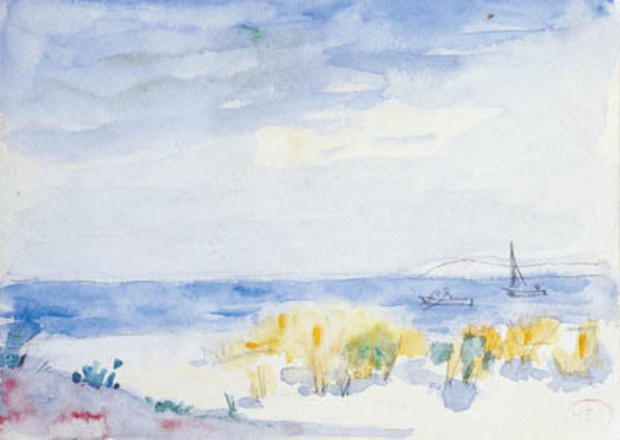 Paisagem costeira de Henri Edmond Cross