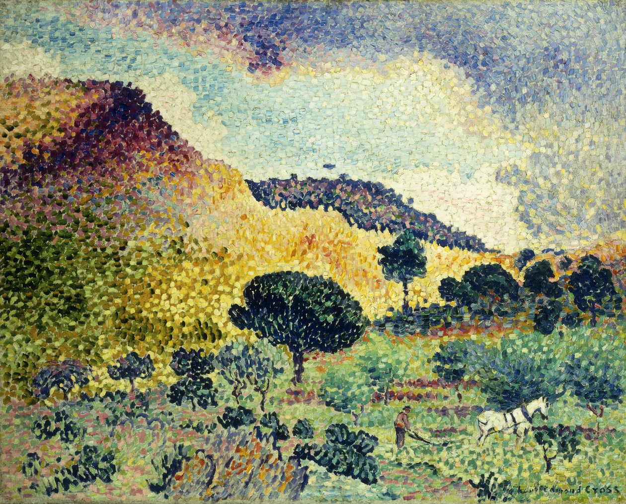 La Chaine des Maures, junho de 1906 a abril de 1907 de Henri Edmond Cross