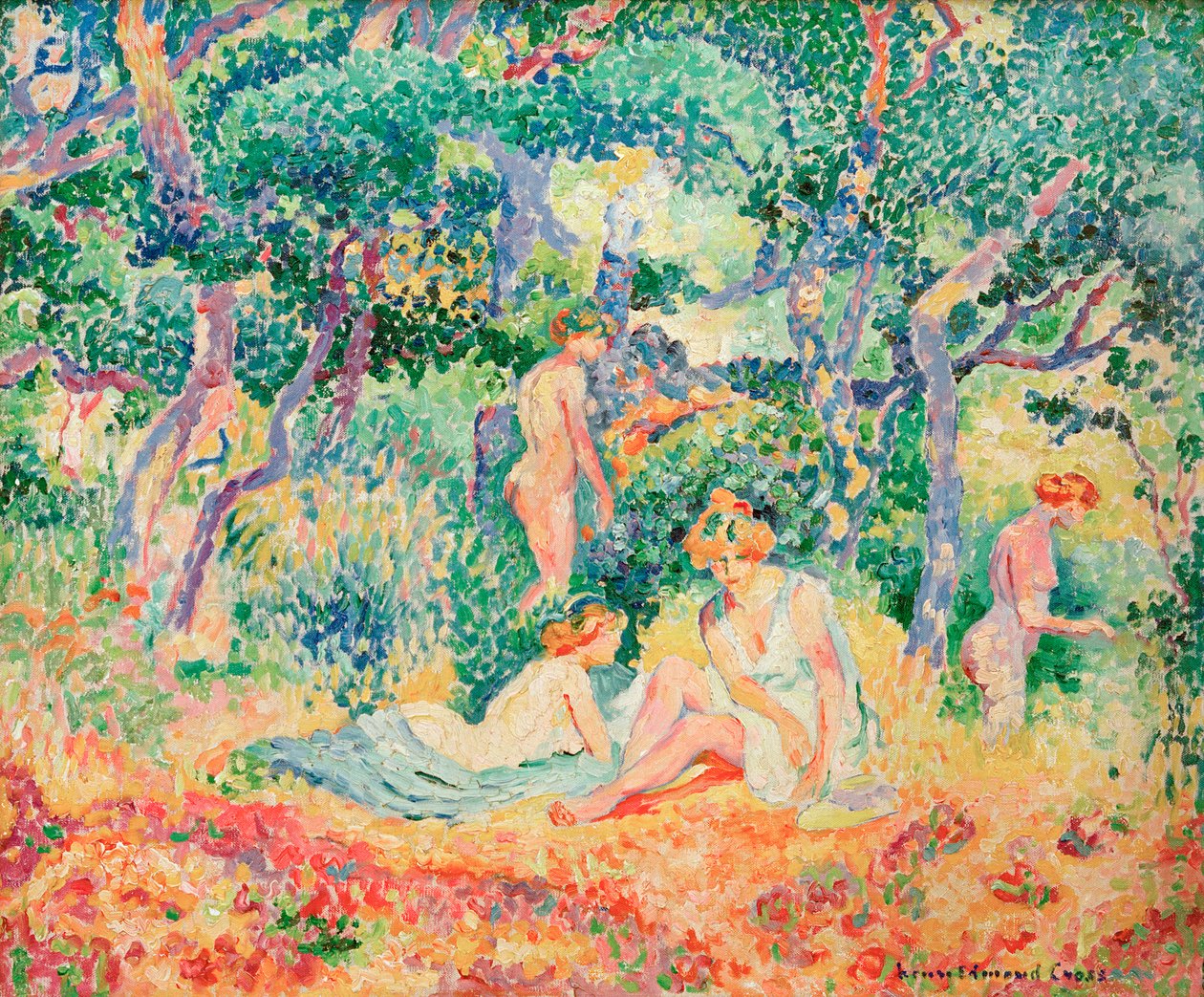 Le Bois ou Nu sous bois, 1906-1907. de Henri Edmond Cross