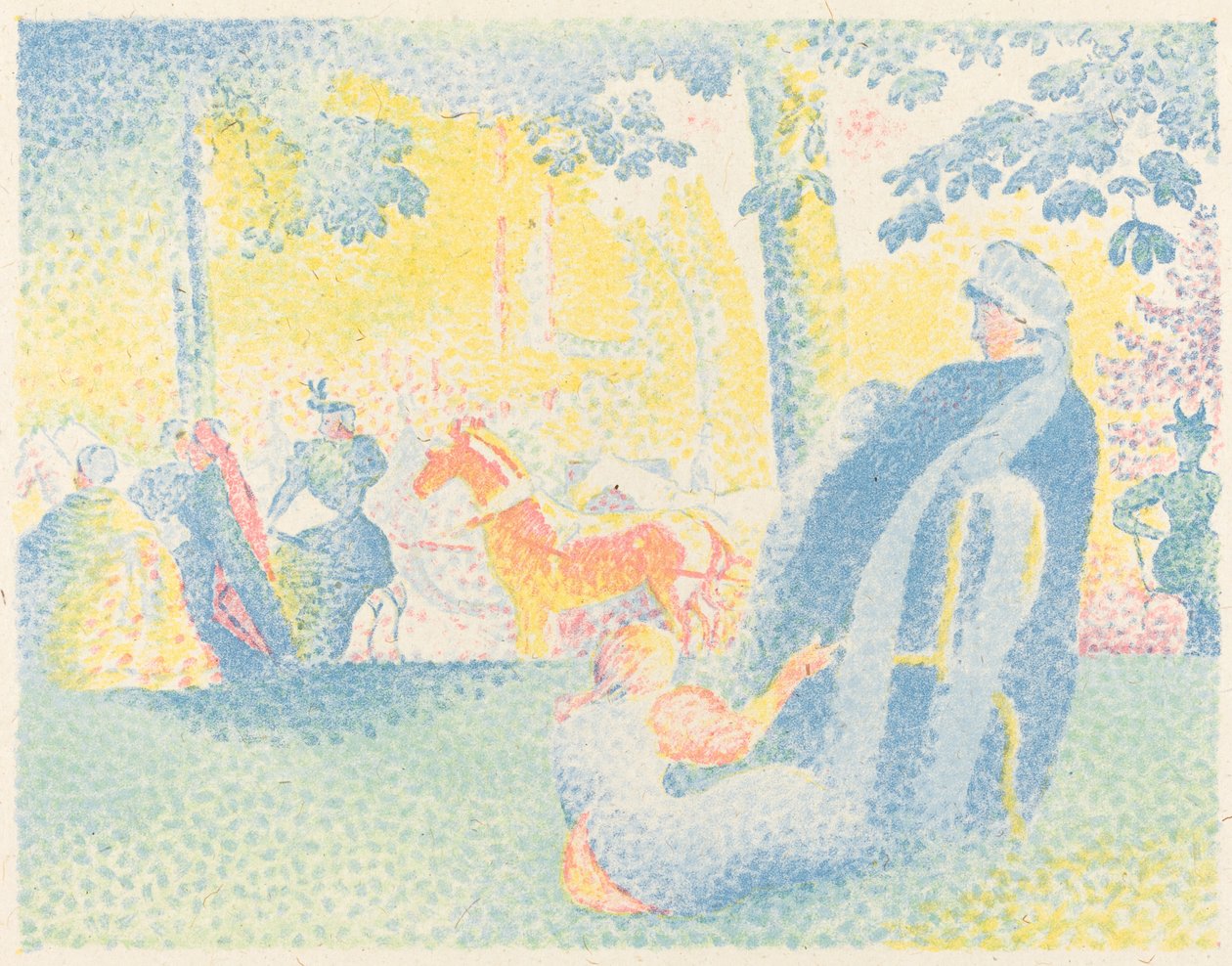 A Champs-Elysées de Henri Edmond Cross